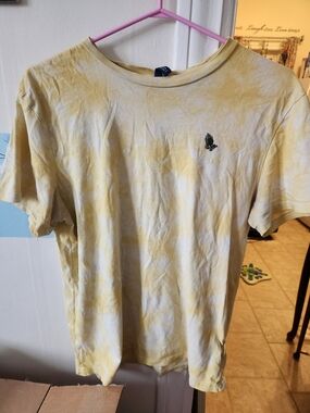 Yellow Tie-Dye Short Sleeve T Shirt